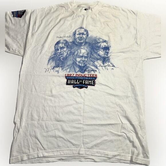 Starter 1997 Pro Football‎ Hall Of Fame T-Shirt Men’s Size Large White NFL 90’s - Picture 1 of 6